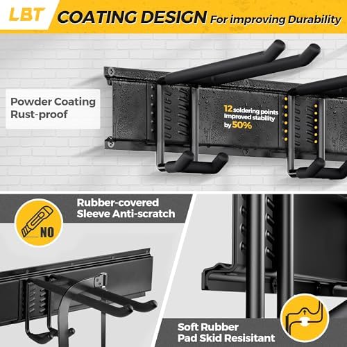 LBT 99" Garage Tool Organizer Wall Mount - 1000lbs Garden Tool Organizer