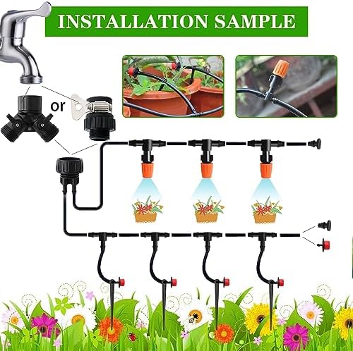 Drip Irrigation Kit, 1/4" Blank Distribution Tubing