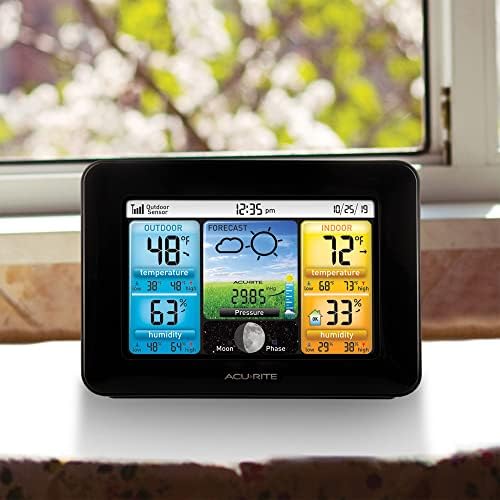 AcuRite Wireless Home Weather Station with Color Display,Indoor Outdoor Thermometer and Temperature Sensor (02077M),(Pack of 10)