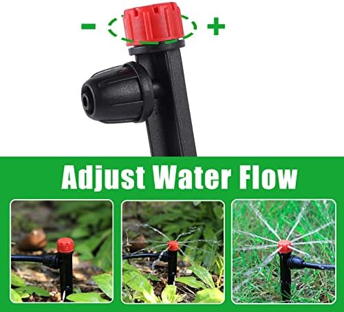 25 Pcs 360° Adjustable Drip Irrigation Spray Emitters