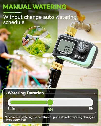 RAINPOINT Sprinkler Timer with Brass Swivel