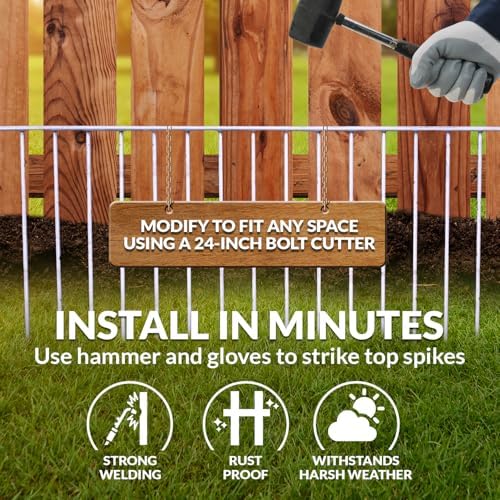 Dig Defence Original Animal Barrier Fence - 32”(L) x 10”(H), 6 Pack