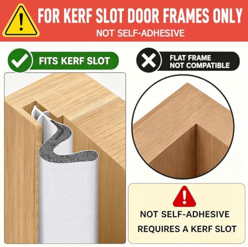 Litaibai 60 ft Kerf Weather Stripping Door Seal for Exterior Doors, White