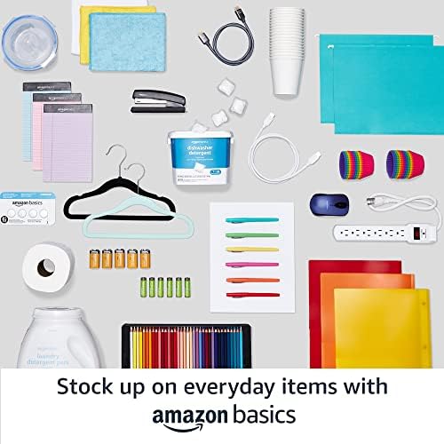 Amazon Basics 3-Shelf Heavy Duty Adjustable Wire Shelving Storage Rack on 2" PP Plastic Wheel Casters, Steel Utility Shelving Unit for Garage and Laundry Room, 23.2" x 13.4" x 32.75", Chrome