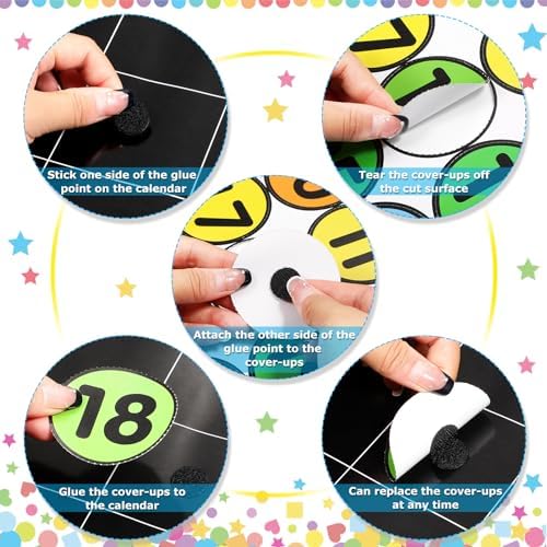Tenare 85 Pcs Classroom Calendar Bulletin Board Colorful Weather Chart