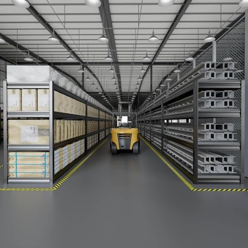 67" W Garage Shelving Heavy Duty, 36" D Garage Shelves, 68" H Adjustable Storage Shelving Unit, Commercial Metal Shelves for Warehouse, Basement, Shop, 67" W x 36" D x 68" H