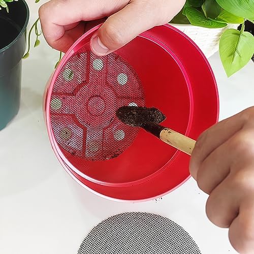 RooTrimmer 200 Pack 68MM, 2.7 inch Round Mesh Nets for Block Soil Leaking of 4 inch Nursery Pots(or Other Pots Bottom Around 2.7")