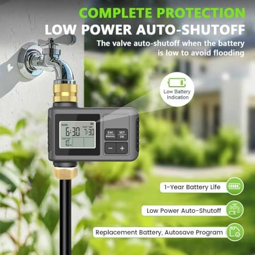 120FT Drip Irrigation System with Smart Water Timer