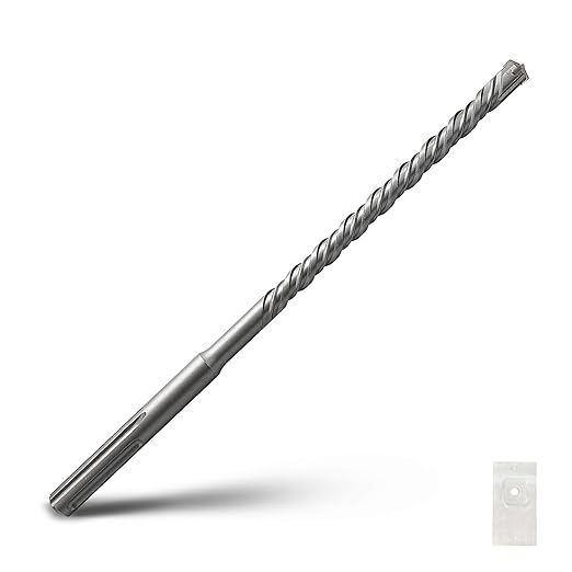 5/8 x 18 inch SDS Max Rotary Hammer Drill Bit, 16x460mm Carbide Tip Masonry Drill Bit,Concrete Drill Bit for Masonry, Brick, Stone, Concrete (Length :460mm / 18 inch, 16mm (5/8 in) Diameter)
