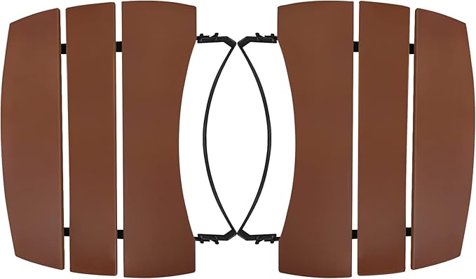 Side Shelves Upgrade Plus Big Green Egg Accessories, Composite 3 Slat Egg Mates for XLarge Big Green Egg with Folding Side Shelves Replacement Parts Grill