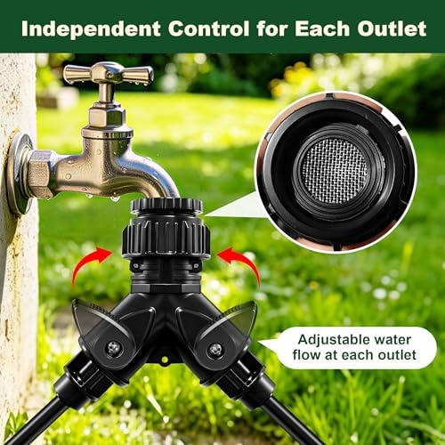 3/4" & 1/2" Faucet Adapter to 1/4" Drip Irrigation Tubing Connector