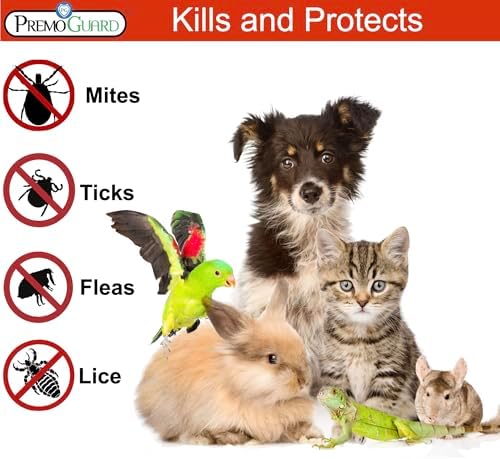 Premo Guard Pet Protector Spray, Kills Mites, Fleas, and Ticks Naturally