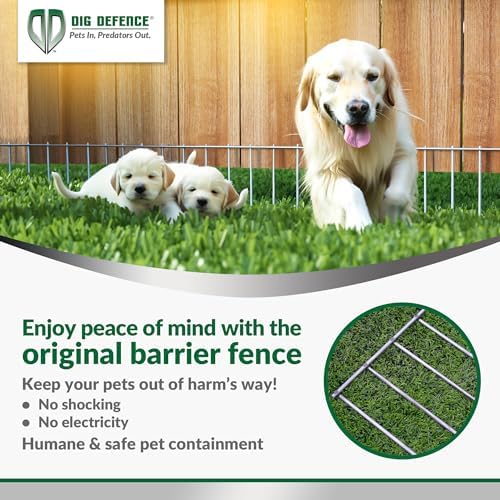 Dig Defence Original Animal Barrier Fence - 32”(L) x 10”(H), 12 Pack
