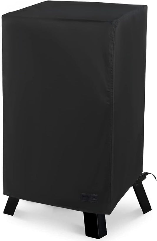 NetttyPro Electric Smoker Cover for Outside Masterbuilt Smoker 30 inch, Outdoor Waterproof Heavy Duty Square Vertical Small Grill Cover, 19" W x 18" D x 33" H, Black
