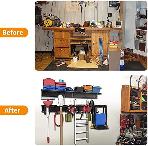 TORACK Garage Tools Storage Rack with Wall Mount Overhead shelves