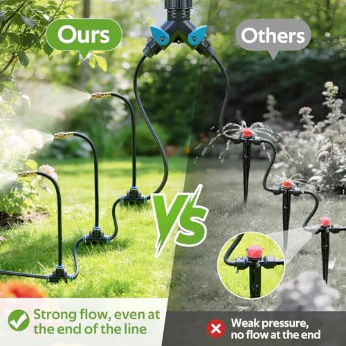 HIRALIY 33FT Garden Watering Kit for Small Gardens