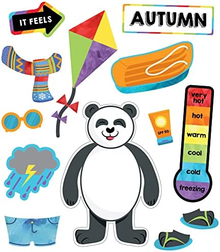 Carson Dellosa 56 pc Bundle of Dress for the Weather Bulletin Board Décor