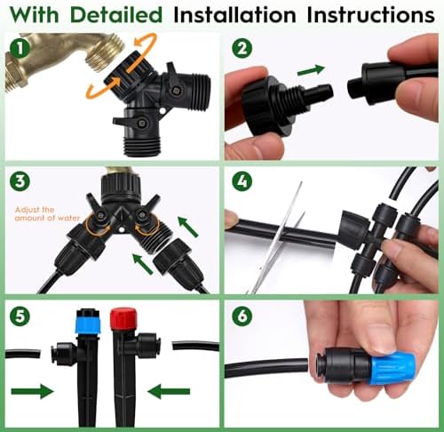 200FT Quick-Connect Drip Irrigation System