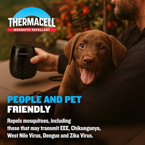 Thermacell E-ZoneGuard Patio Max Mosquito Repellent 12Hr Bat + Chrging Dock