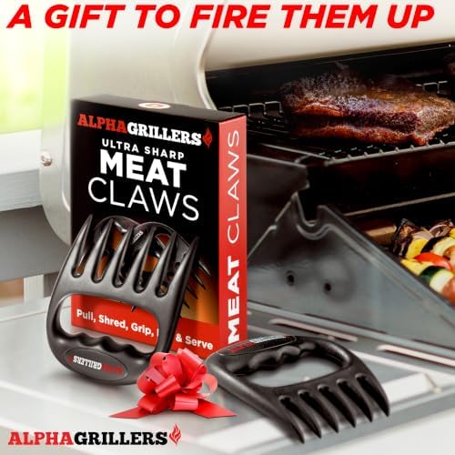 Alpha Grillers Meat Shredder Claws BBQ Pulled Pork Bear Claws for Shredding