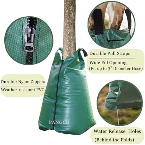 Tree Watering Bag, 20 Gallon Slow Release Tree Watering Bags-Drip Irrigation Bag for Newly Planted or Established Trees (4 Packs)