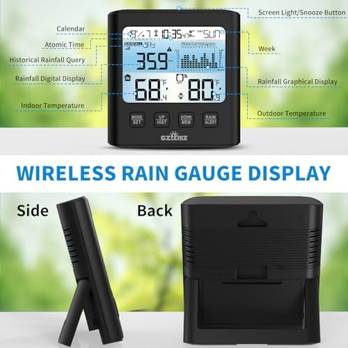 Wireless Rain Gauge Outdoor with Rain Collector