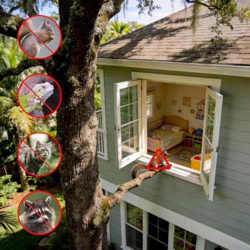 Tree Trunk Protector, 86"x16" PVC Tree Guard for Iguana Deterrent
