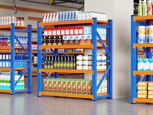 Heavy‑Duty Metal Garage Shelving Unit, 3000 LBS Total Load Capacity