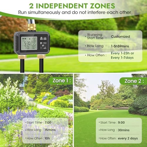 120FT Drip Irrigation System with Smart Water Timer