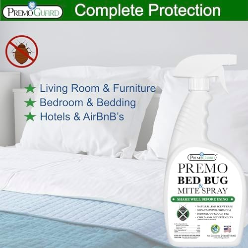 Premo Guard Bed Bug & Mite Killer Spray – University Tested 100% Kill Rate