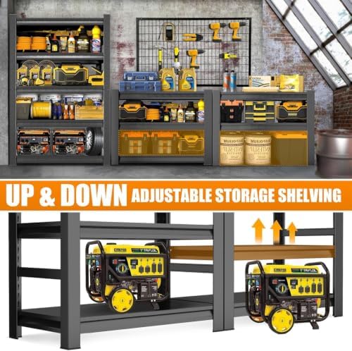 Storage Shelves Heavy Duty Adjustable 5tier Metal Garage Shelving Unit