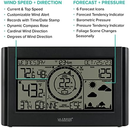 La Crosse Technology 328-96087-INT Black & White Professional Weather Station