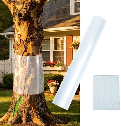 Squirrel Tree Guard Trunk Protector, Reusable Tree-Safe Guard with Nano Adhesive, Iguana Tree Wrap for Iguana Prevention, Iguana Tree Trunk Wrap for Squirrel Climbing Prevention (16x80 in)