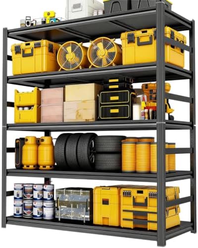 Garage Shelving, Heavy Duty Storage Shelves, Adjustable Boltless Units