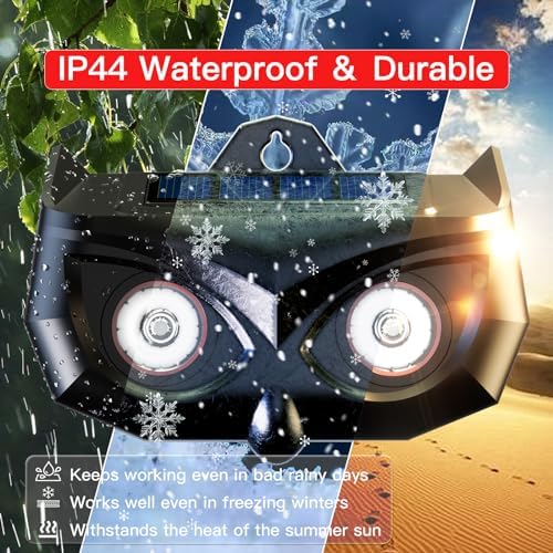 2026 Solar Predator Eyes Nocturnal Animal Repellent Outdoor,4 Pack