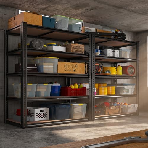 REIBII 40" W Storage Shelves,2500LBS Heavy Duty Garage Shelving for Basment