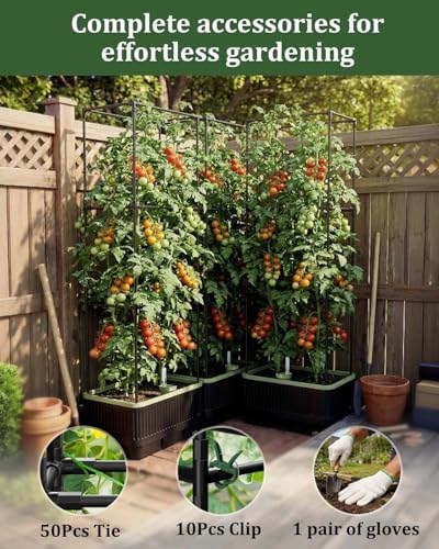 2PCS Self Watering Tomato Planter with Trellis