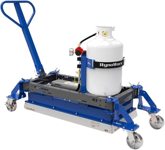Asphalt Kingdom Infrared Asphalt Heater - R3 for Small to Medium Asphalt Repair - Patching for Driveways, Pavement, Parking Lots, and more - 45 PSI - 75,000 BTU, Blue