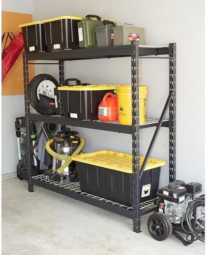 Ironton 3-Tier Steel Shelving Rack, 6,000-Lb. Total Capacity