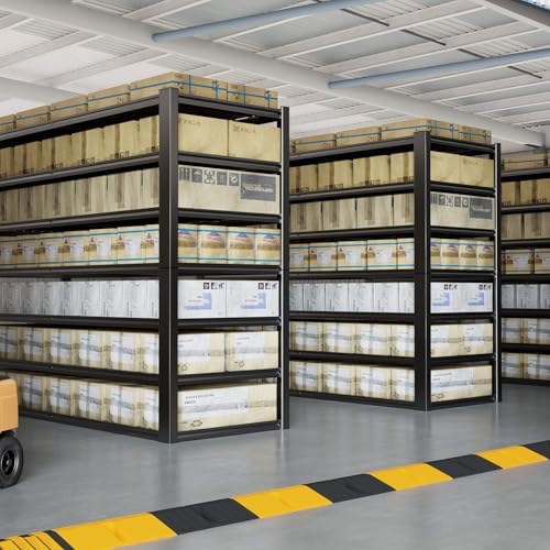 65" W Garage Shelving Heavy Duty, 7 Tier Garage Shelves, 65" W x 96" H x 24" D Adjustable Storage Shelving Unit, Commercial Metal Shelves for Warehouse, Basement,2 Pack