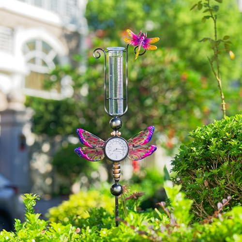 Rain Gauge Outdoor with 7 Inch Plastic Tube