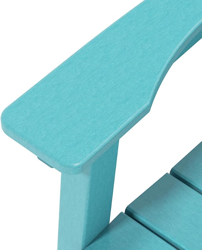 OTSUN Outdoor Tall Adirondack Chairs Set of 6, Patio Bar Stool Chair with High Back, 400lbs, Widened Arms, All-Weather Balcony Chair for Backyard, Garden, Yard （6PCS, Aruba Blue