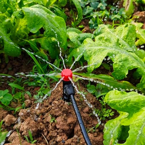 Drip Irrigation Emitters for 1/4" Tubing: 25pcs Drippers with Lock Barbed