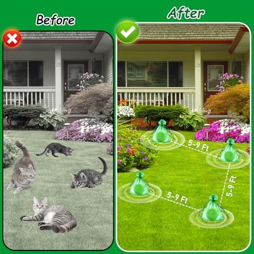 Natural Cat Deterrent Balls, Waterproof Indoor Outdoor Garden Shield