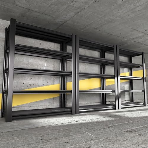 3000 LBS Capacity Metal Storage Rack 72" H x 48" W x 20" D, 5-Tier Heavy Duty Garage Shelving Unit,Adjustable Steel Shelves for Garage, Warehouse, Basement, Pantry, Workshop.3 Pack