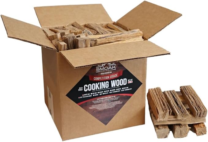 Smoak Firewood Cooking Wood Mini Splits - USDA Certified Kiln Dried (White Oak, 5-6in Tiny Pizza Oven Wood) for Portable Pizza ovens or MESA Solo Stove(729 Cubic Inches)