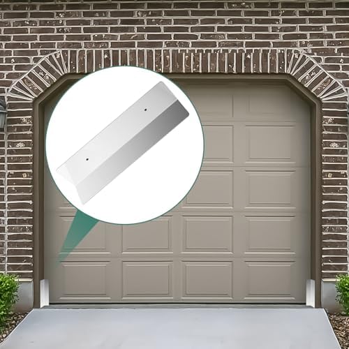 Bompro 2 Pcs Garage Door Seal Mouse Guard, Heavy Duty Stainless Steel Garage Door Mouse and Snake Guard, Permanent Solution