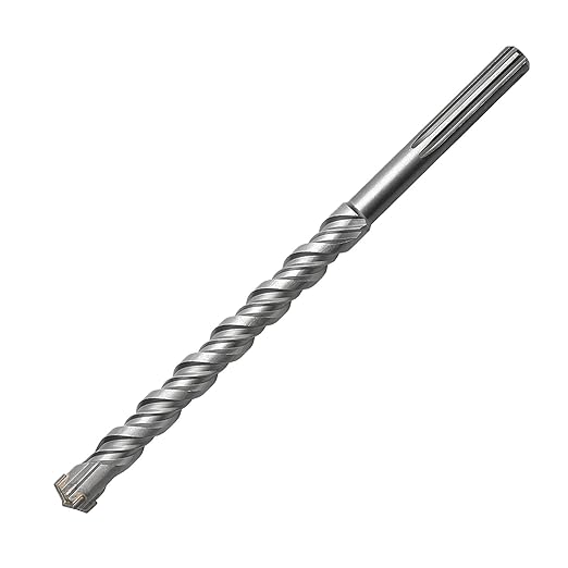 1 inch x 10 inch SDS Max Rotary Hammer Drill Bit, 25x260mm Carbide Tip Masonry Drill Bit,Concrete Drill Bit for Masonry, Brick, Stone, Concrete (Length :260mm / 10 inch, 25mm (1 in) Diameter)