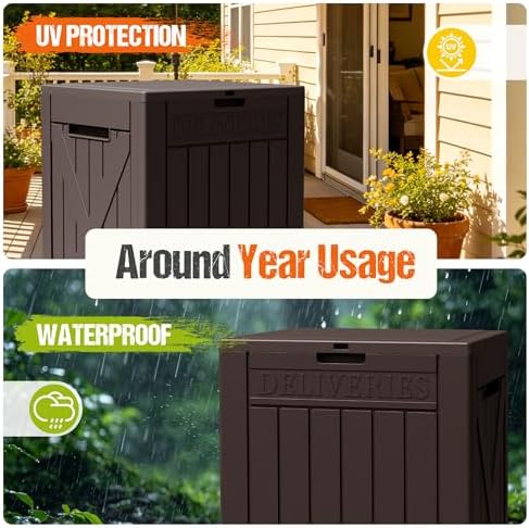 Flamaker 50 Gallon Deck Box, Package Delivery Storage Box for Outside