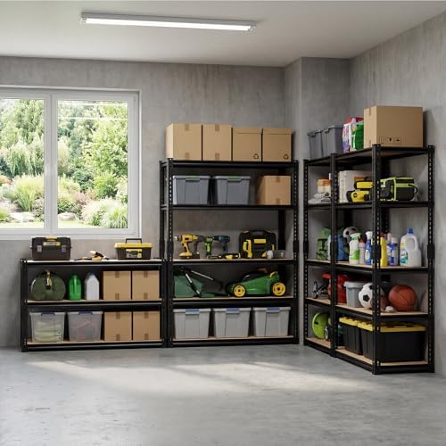 Durstruct 2400LBS Storage Shelves 5 Tier Adjustable Garage Storage Shelving